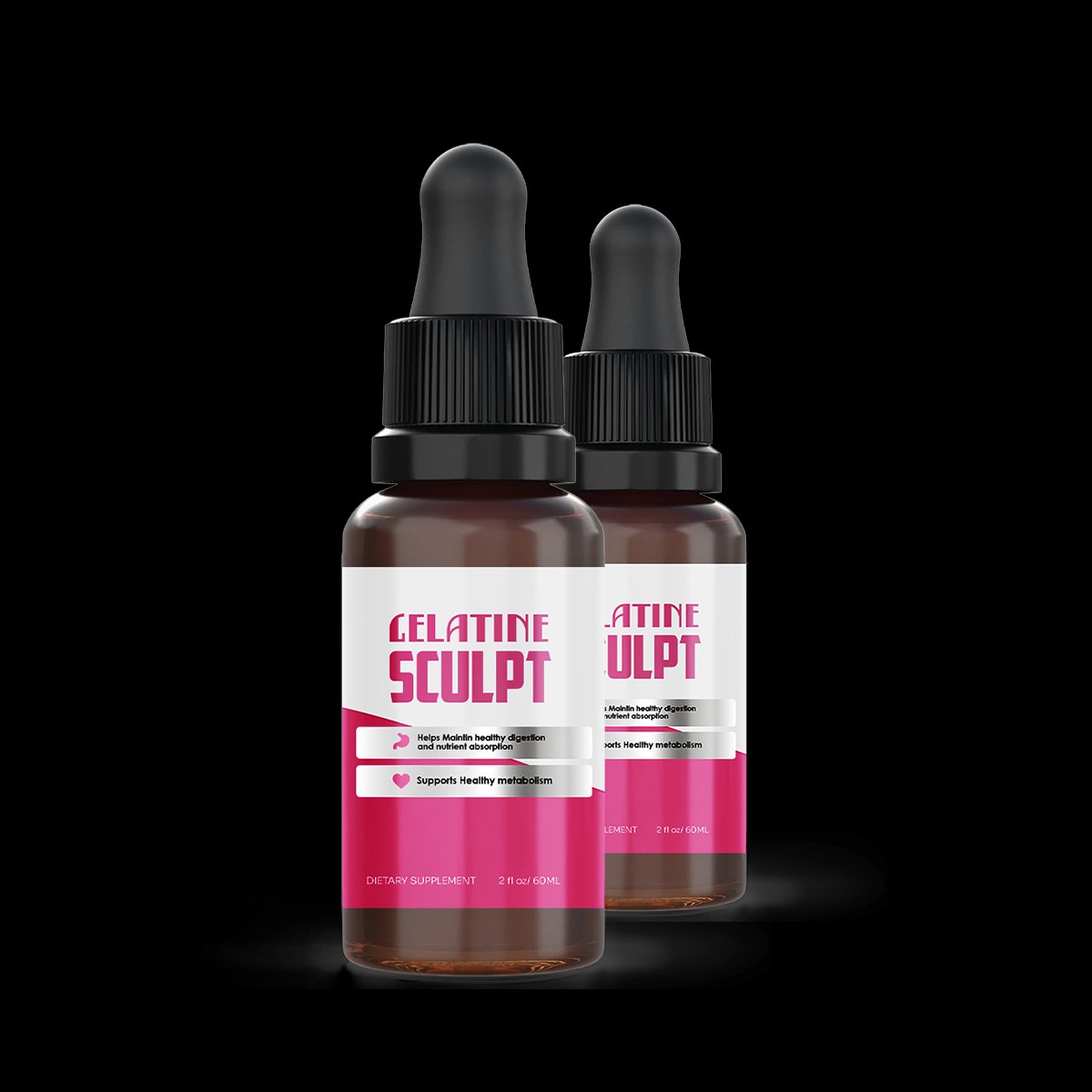 Gelatine Sculpt liquid gelatin supplement 60ml dropper bottle